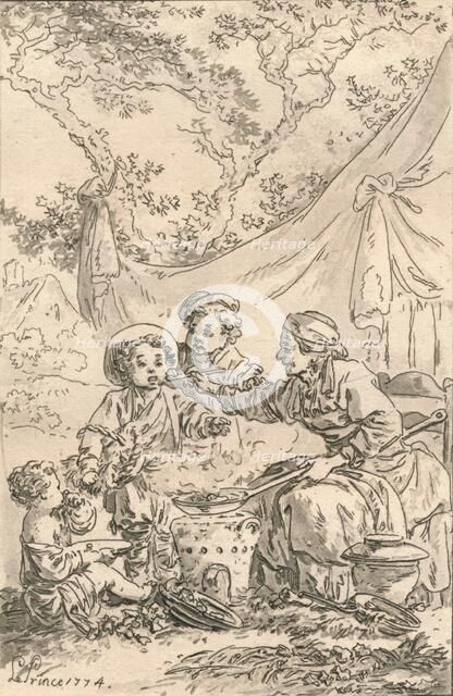 'Le Gout', 1774. Creator: Jean Baptiste Le Prince.