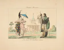 Le Goût du Jour ou Des Chinois du Boulevard Coblentz, from Caricatures Parisiennes, ca. 1815. Creator: Anon