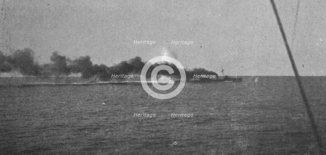 'Le "Goeben" contre le torpilleur "Schastlivyi" (21 sept. 1915); Un nouveau projectile..., 1915. Creator: Unknown.