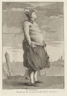 Le Gondolier, 1775. Creator: Giovanni David