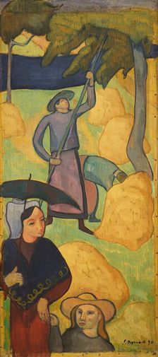 Le Gaulage des pommes, 1890. Creator: Bernard, Émile (1868-1941)