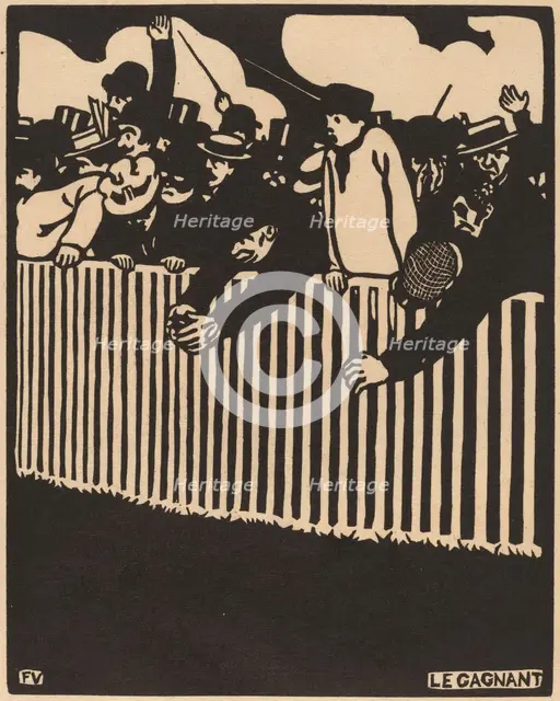 Le Gagnant (The Winner), 1898. Creators: Félix Vallotton, Ambroise Vollard.
