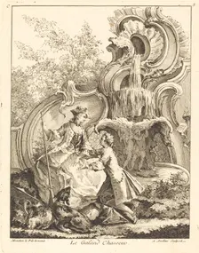 Le Galand Chasseur, 1736. Creator: Antoine Aveline