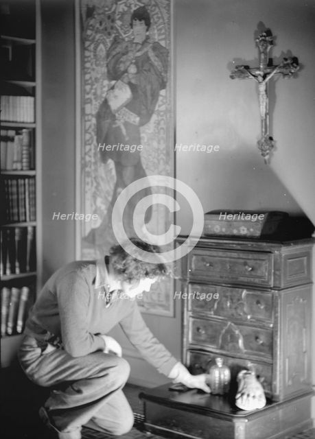 Le Gallienne, Eva, portrait photograph, 1937 Creator: Arnold Genthe.