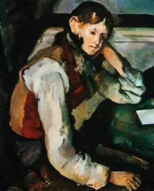 Le Garcon au Gilet Rouge 1888-1890. Artist: Paul Cezanne