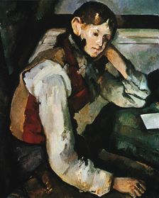 Le Garcon au Gilet Rouge 1888-1890. Artist: Paul Cezanne