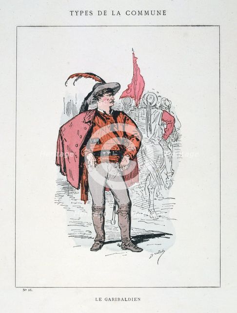 'Le Garibaldien', Paris Commune, 1871.  Artist: Anon