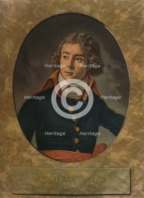 'Le General Berthier', late 18th century, (1913). Artist: Pierre Michel Alix.