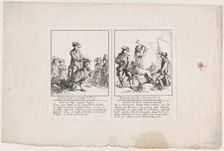 Le Général Burgoyne à Saratoga, le 17 Octobre, 1777; and Le G..., [original 1781] later reprint (?). Creator: Anon