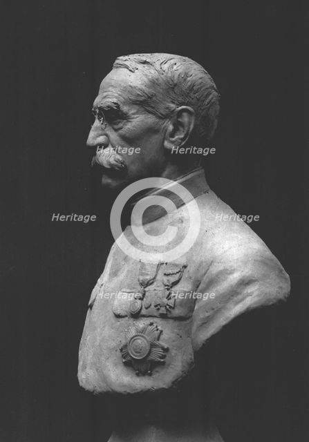 'Le general Gallieni; Bust par Auguste Maillard', c1916. Creator: H.A. Demay.