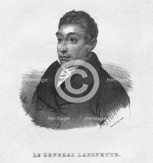 'Le General Lafayette', c1830s. Creator: Antoine Adolphe Catherine Fonrouge.