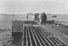 Le general Lyautey a Agadir; vue generale de la casbah et debarquement du resident general...,1916. Creator: Schmit et Ratel