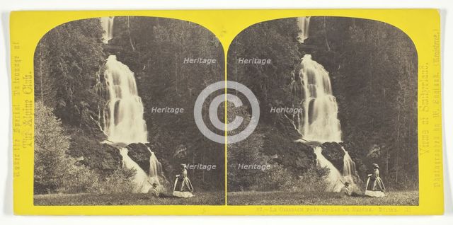 Le Giesbach Près du Lac de Brienz. Suisse, 1850/65. Creator: William England.