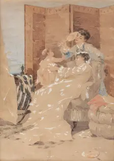 Le gioie materne (Mütterliche Freuden). Creator: Busi, Luigi (1837-1884)
