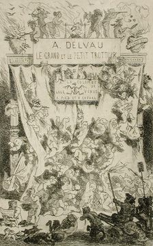 Le Grand et le petit trottoir, 1866. Creator: Félicien Rops