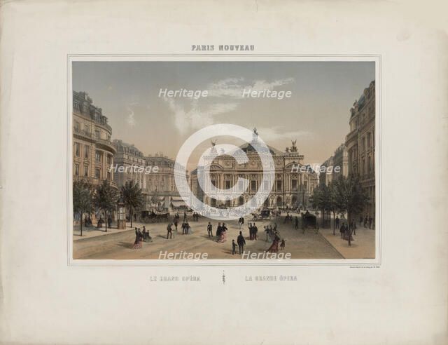 Le grand Opéra. Creator: Fichot, Michel Charles (1817-1903).