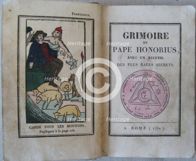 Le Grimoire du Pape Honorius, 1760. Artist: Anonymous  
