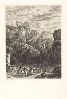 Le Gue (The Ford), 1865. Creator: Odilon Redon