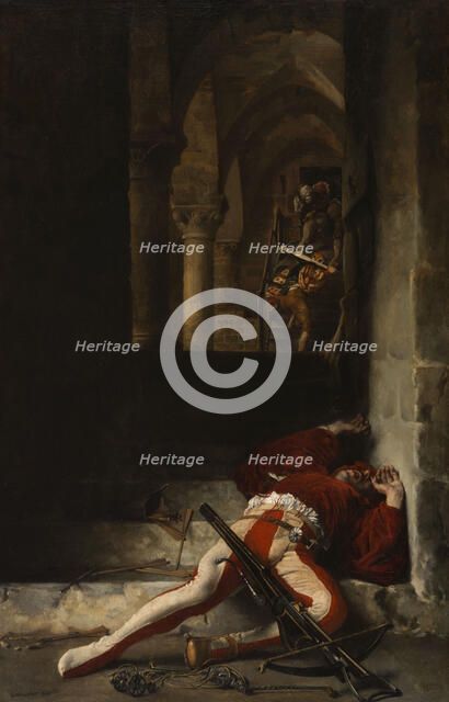 Le Guet-apens, 1869. Creator: Louis Leloir.