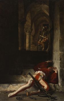 Le Guet-apens, 1869. Creator: Louis Leloir