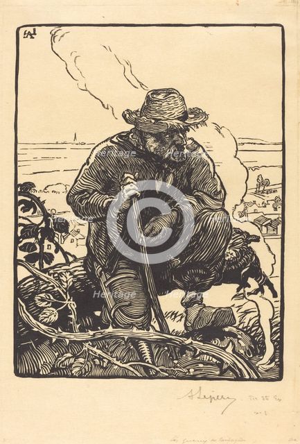 Le gueux des campagnes, 1895. Creator: Auguste Lepere.
