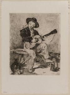 Le Guitarrero, 1861. Creator: Edouard Manet (French, 1832-1883)