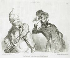 Le Docteur cherchant querelle à Ratapoil, 1851. Creator: Honore Daumier