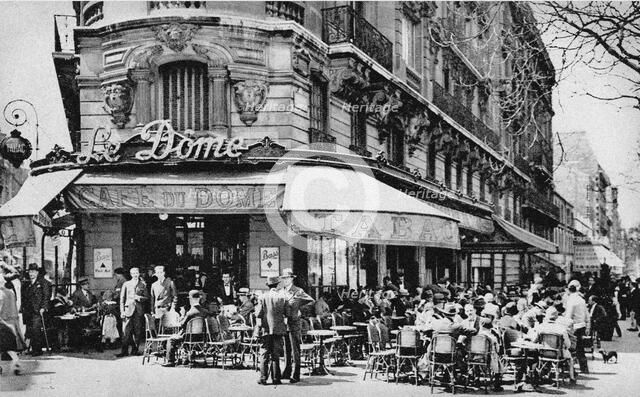 Le Dôme, Boulevard du Montparnasse. Creator: Anonymous.