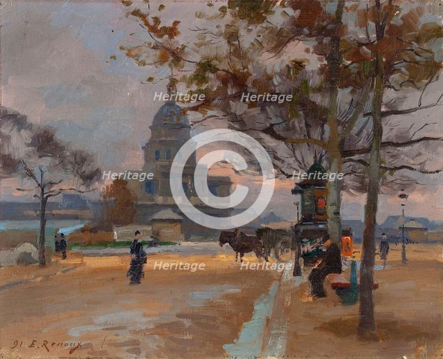 Le Dôme des Invalides vu depuis l'avenue de Ségur, 1914. Creator: Jules Ernest Renoux.