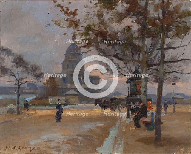 Le Dôme des Invalides vu depuis l'avenue de Ségur, 1914. Creator: Jules Ernest Renoux.