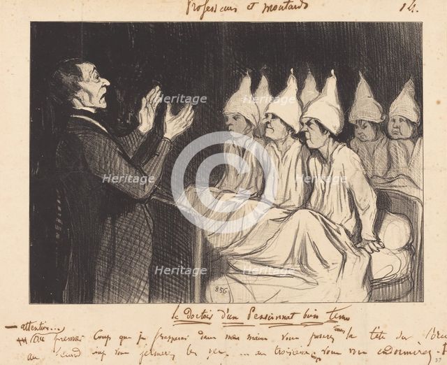 Le dortoir d'un pensionnat bien tenu, 1846. Creator: Honore Daumier.