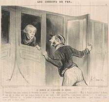Le danger de s'assoupir en voyage, 19th century. Creator: Honore Daumier