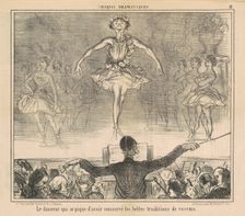 Le danseur qui se pique d'avoir conservé ..., 19th century. Creator: Honore Daumier