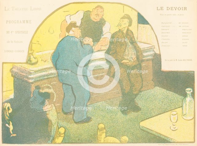 Le Devoir, 1893. Creator: Henri-Gabriel Ibels.