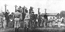 Le debut des operations ; Les victimes a venger: pendaison de civils serbes, en mars 1916, a Krouch Creator: Unknown