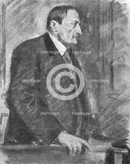 'Le defaitisme et les grands proces; l'affaire du "bonnet rouge"; Duval repondant..., 1917. Creator: L Jonas.