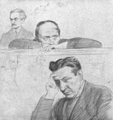 Le defaitisme et les grands proces; l'affaire du " bonnet rouge"; trois condamnes: Landau..., 1917. Creator: L Jonas