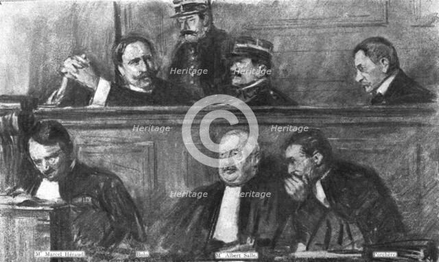 ''Le defaitisme et les grands proces; l'affaire Bolo: les accuses et leurs defenseurs a l'audience. Creator: Lucien Jonas.