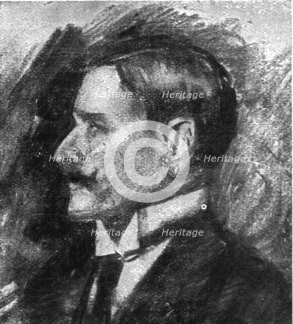 'Le defaitisme et les grands proces; l'affaire Bolo: une attitude de Bolo, attentif au..., 1918. Creator: Lucien Jonas.