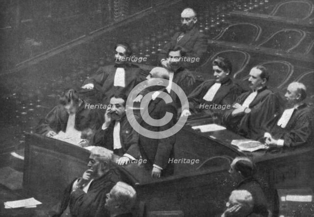 'Le defaitisme et les grands proces; le proces Caillaux; M Caillaux en Haute-Cour..., 1920. Creator: Unknown.