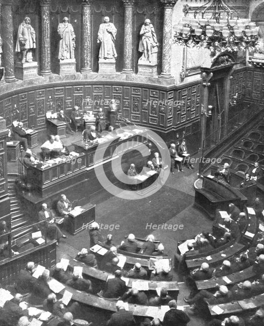 'Le defaitisme et les grands proces; le proces Malvy; l'audience de la Haute-Cour..., 1918. Creator: Unknown.