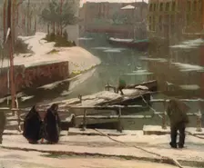 Le Degel A Gand, c1902, (1906-7). Artist: Albert Baertsoen