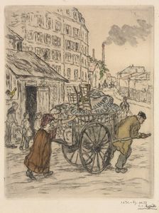 Le Déménagement, 1894. Creator: Jean-François Raffaëlli (French, 1850-1924)