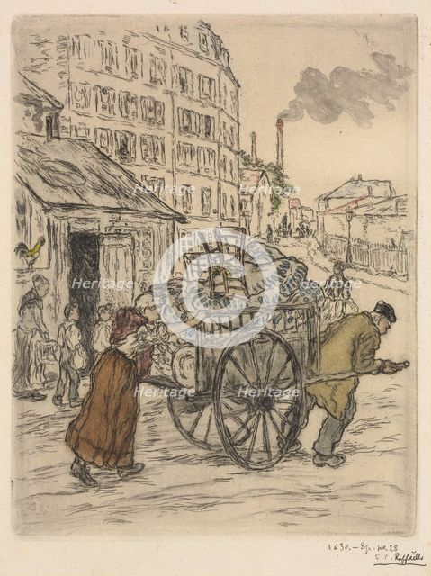 Le Déménagement, 1894. Creator: Jean-François Raffaëlli (French, 1850-1924).