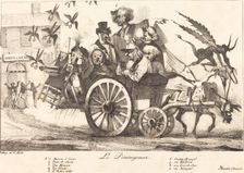 Le Déménagement de la Censure, c. 1821. Creators: Eugene Delacroix, Charles Etienne Pierre Motte