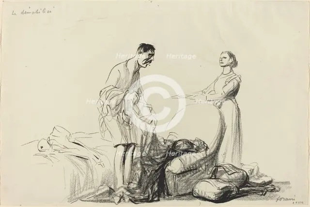 Le démobilisé, c. 1914/1919. Creator: Jean Louis Forain.
