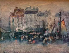 Le Depart Du Train De Marine c1907. Artist: Eugene Louis Gillot