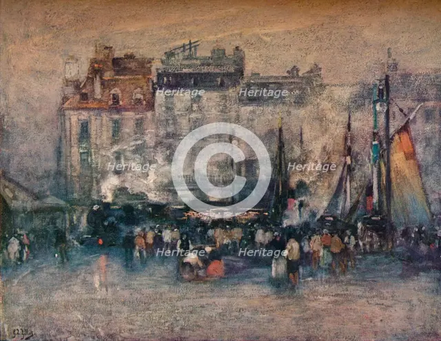 'Le Depart Du Train De Marine', c1907. Artist: Eugene Louis Gillot.