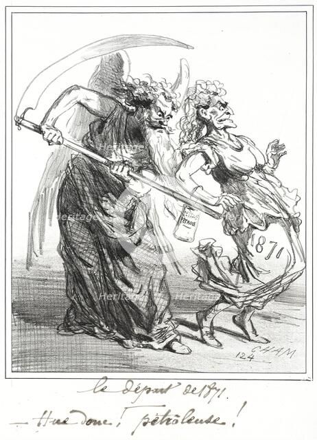 Le Départ de 1871. Creator: Cham.