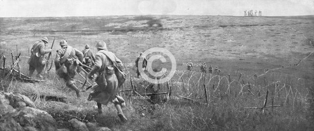 'Le depart de l'attaque; Le 1st juillet 1916, a 7 heures du matin, au Nord de la Somme...1916 (1924) Creator: Unknown.